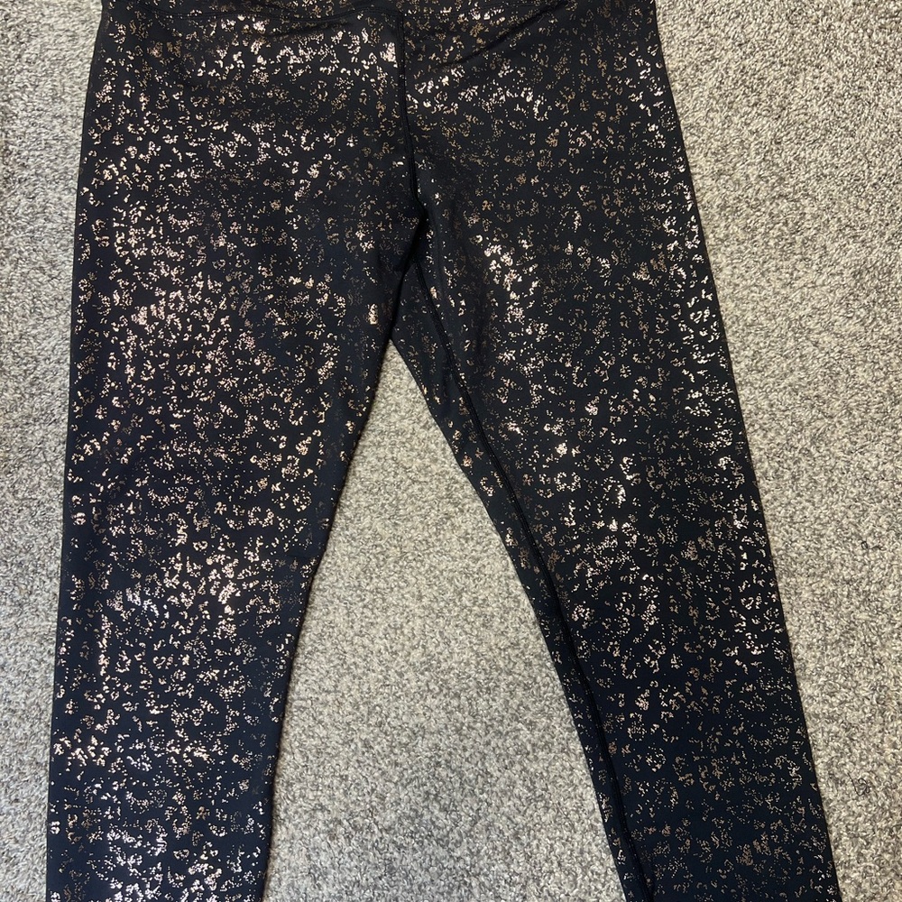 ZYIA Black and Gold Active Leggings